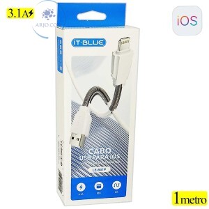 CABO USB TURBO 3.1A IPHONE 1m (LE-841P)