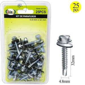 PARAFUSO BROCANTE 25 UNIDADES 4.8mm X 32mm (ID-0710P)