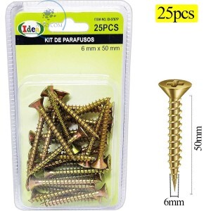 KIT DE PARAFUSOS 35 UNIDADES 6mm X 50mm (ID-0787P)