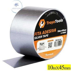 FITA ADESIVA SILVER TAPE 10mX45mm (TRY-0115)