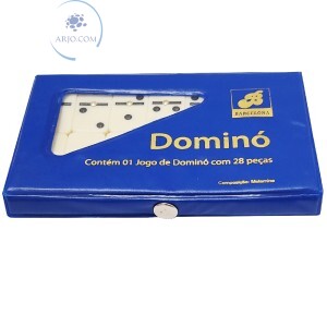 JOGO DE DOMINÓ COM 28 PEÇAS 05mm (BAR-69102-50)