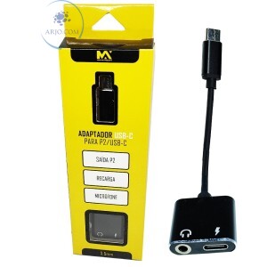 CABO ADAPTADOR TIPO C PARA P2 / TIPO C (MAX-TC3)