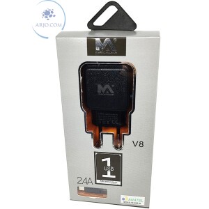 CARREGADOR PARA CELULAR V8 COM 01 ENTRADA USB 2.4A (MAX-CAR85)