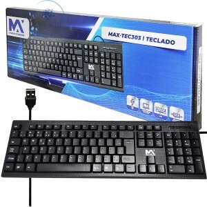 TECLADO COM FIO USB 2.0 (MAX-TEC303)