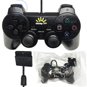CONTROLE PLAYSTATION 2 E PS1 COM FIO (N201)