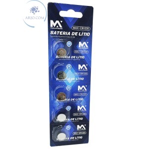 BATERIA CR1220 BOTÃO 3V CARTELA COM 5 UNIDADES (MAX-CR1220)