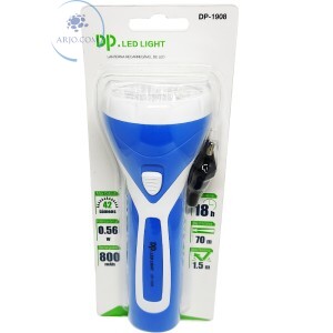 LANTERNA RECARREGÁVEL 7 LEDs (DP-1908)