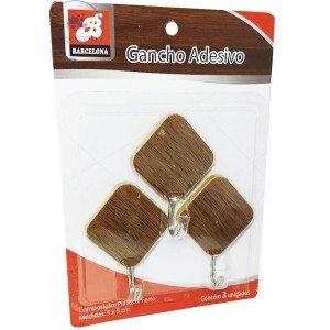 GANCHO ADESIVO LOSANGO 5 X 5 cm (BAR-224006-7)