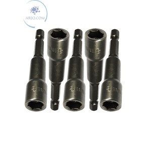 JOGO COM 5 UNIDADES DE SOQUETES 8mm X 65mm PARA PARAFUSADEIRA (ID-6770H)