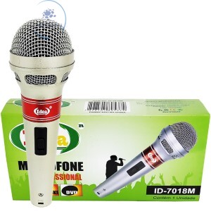 MICROFONE KARAOKE COM FIO (ID-7018M)