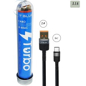 CABO USB TURBO 3.1A TIPO-C 1m (LE-856C)