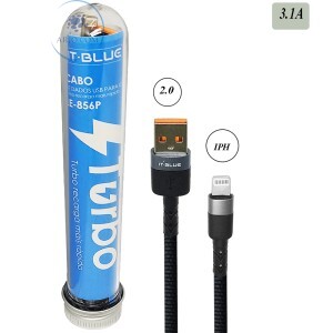 CABO USB TURBO 3.1A IPHONE 1m (LE-856P)