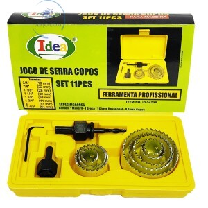 JOGO DE SERRA COPOS PARA MADEIRA 11 PEÇAS (ID-5479B)