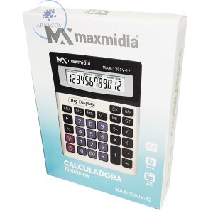 CALCULADORA ELETRÔNICA 12 DÍGITOS (MAX-1200V-12)