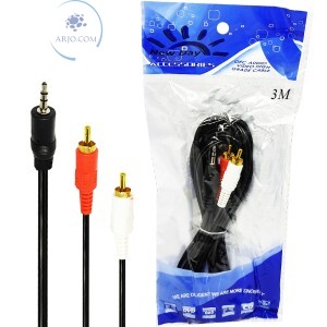 CABO AUXILIAR P2+2RCA ÁUDIO 3 METROS (N173)