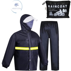 CAPA DE CHUVA PARA MOTOQUEIRO COM FAIXA REFLETIVA (N467-G)