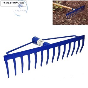 RASTELO ANCINHO PARA JARDINAGEM 36cm (ID-7822R)