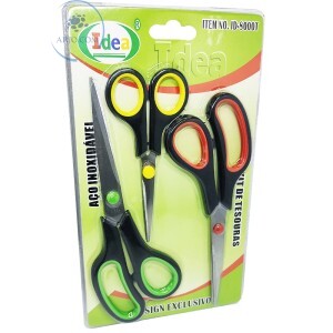 TESOURA KIT COM 3 PEÇAS (ID-8000T)