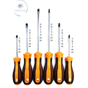 KIT CHAVE DE FENDA E PHILIPS COM 6 PEÇAS (XH-X500)