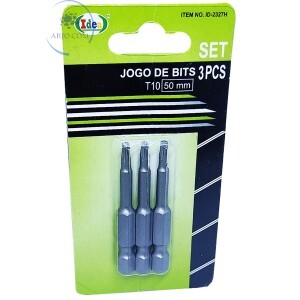 JOGO DE BITS TORX T10 50mm (ID-2327H)