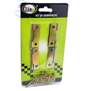 KIT DE DOBRADIÇAS 4 PEÇAS (ID-3919D)