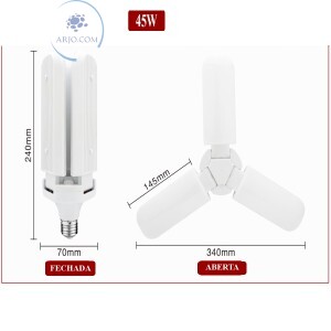 LUMINÁRIA DECORATIVA PÉTALA 45W E27 (KA-1880)