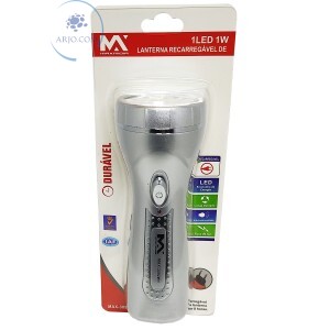 LANTERNA RECARREGÁVEL 1 LED 1W (MAX-3092W1)