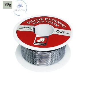 FIO DE ESTANHO PARA SOLDA 80g (BAR-323002-1)