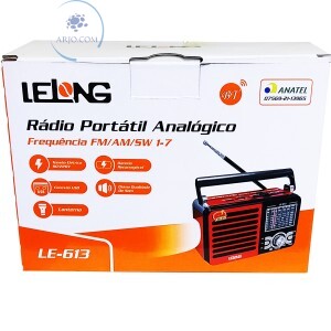 RÁDIO RETRÔ RECARREGÁVEL ANALÓGICO BLUETOOTH (LE-613)