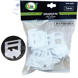 ESPAÇADOR NIVELADOR DE PISO 2mm 30 UNIDADES (ID-8497P)