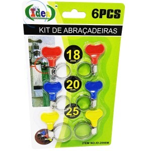 ABRAÇADEIRA BORBOLETA KIT COM 6 PEÇAS (ID-2098M)