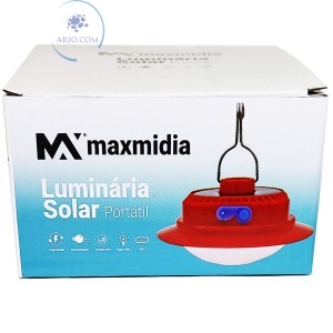 LUMINÁRIA SOLAR PORTÁTIL 12W (MAX-66S)