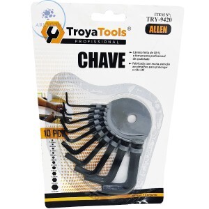 JOGO DE CHAVE ALLEN KIT COM 10 UNIDADES (TRY-9420)
