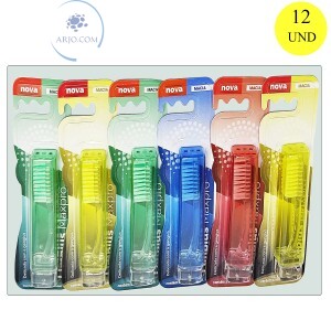 ESCOVA DENTAL 12 UNIDADES CERDAS MACIA (LIM-1007)