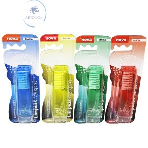 ESCOVA DENTAL 12 UNIDADES CERDAS MACIA (LIM-1007)