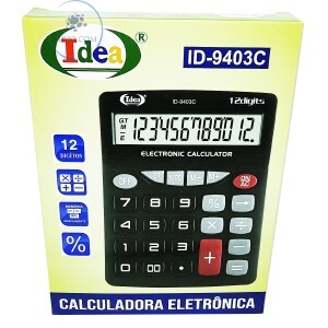 CALCULADORA ELETRÔNICA 12 DÍGITOS (ID-9403C)