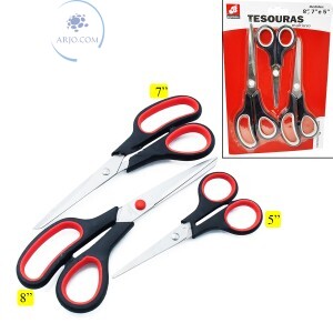 TESOURA MULTIUSO KIT COM 3 PEÇAS (BAR-13993-29)