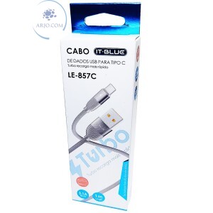 CABO USB PARA TIPO-C TURBO 3.1A (LE-857C)