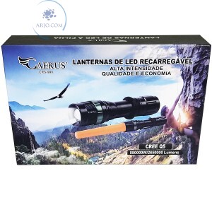 LANTERNA DE LED RECARREGÁVEL (CRS-990)