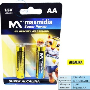 PILHA SUPER ALCALINA COMUM 