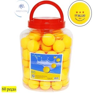 KIT BOLINHAS DE PING PONG 60 UNIDADES (LE-6401)