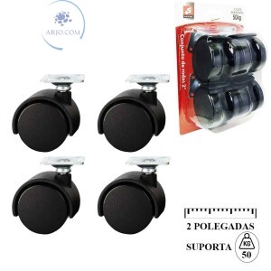 CONJUNTO COM 4 RODAS GIRATÓRIAS 2