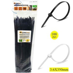 ABRAÇADEIRA DE NYLON 3.6 X 350mm PACOTE COM 100 PEÇAS (TRY-7025)