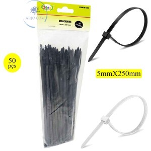 ABRAÇADEIRA DE NYLON 5mm X 250mm PACOTE COM 50 PEÇAS (ID-5881B)