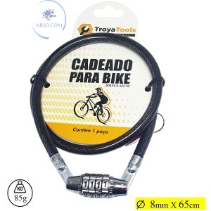 TRAVA CADEADO DE SEGURANÇA COM SEGREDO 8mm X 65cm (TRY-6082)