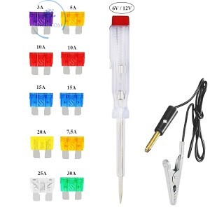 KIT FUSÍVEL AUTOMOTIVO COM CHAVE TESTE (N495)