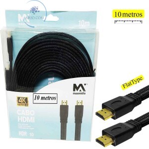 CABO HDMI + HDMI 10m VERSÃO 1.4 (MAX-60506-50)