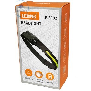 LANTERNA DE CABEÇA RECARREGÁVEL (LE-8302)