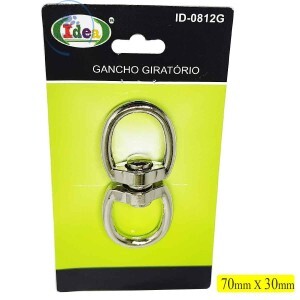GANCHO GIRATÓRIO 70mm X 30mm (ID-0812G)