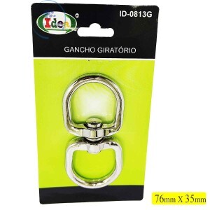 GANCHO GIRATÓRIO 76mm X 35mm (ID-0813G)